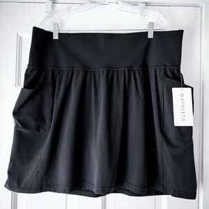 Athleta Black Salutation Stash Pocket 16.5" Skort - 2X - Black